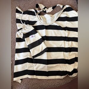 Nursing Cover Breastfeeding and stroller cover Elegant Black & Cream stripes